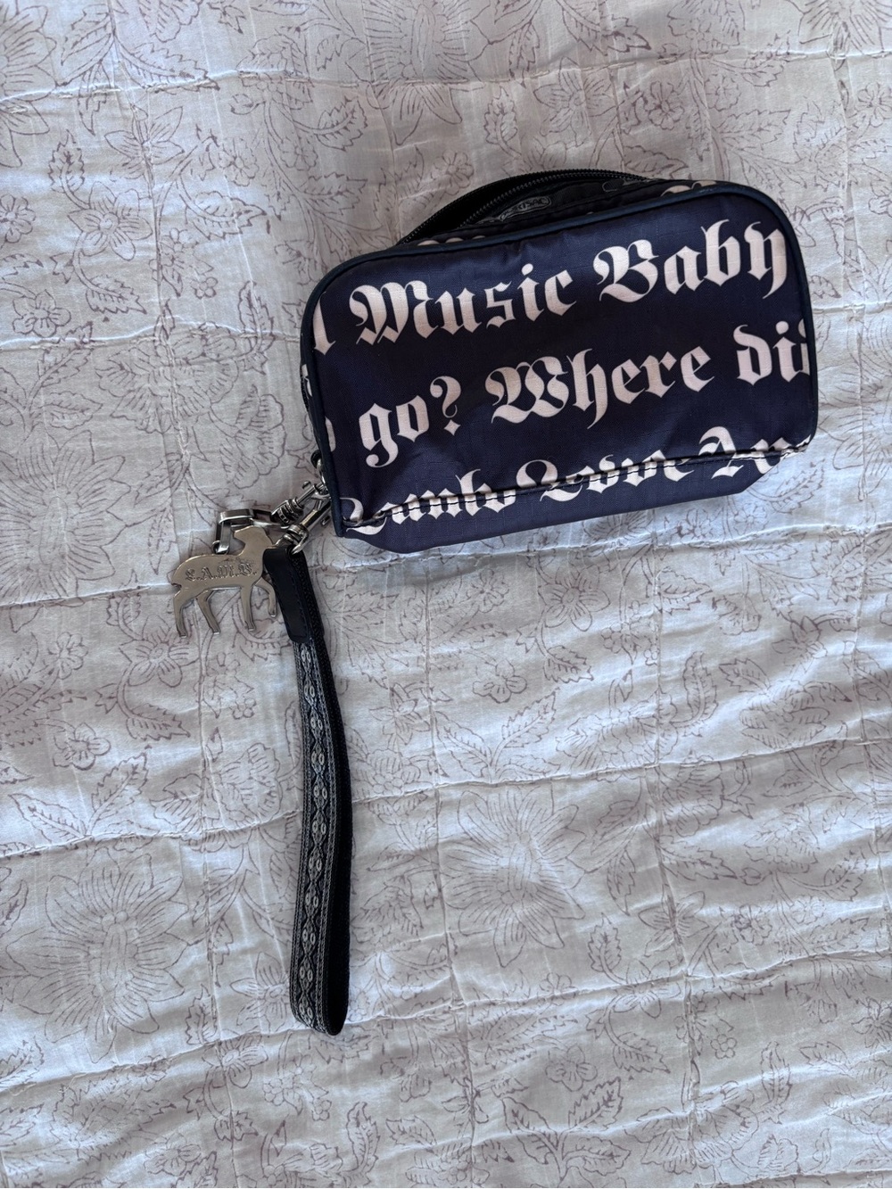 LeSportSac + L.A.M.B. vintage wristlet circa 2003.